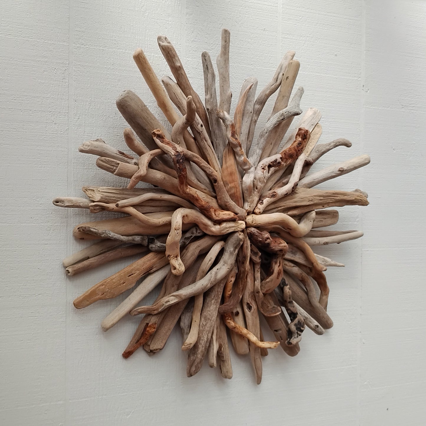 Driftwood Wall Art Round Sunburst Sculpture