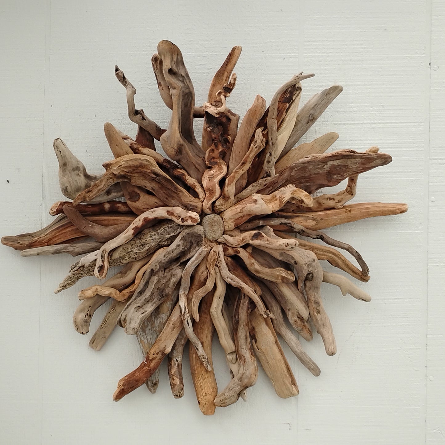 Driftwood Art Sunburst Rustic Wall Hanging