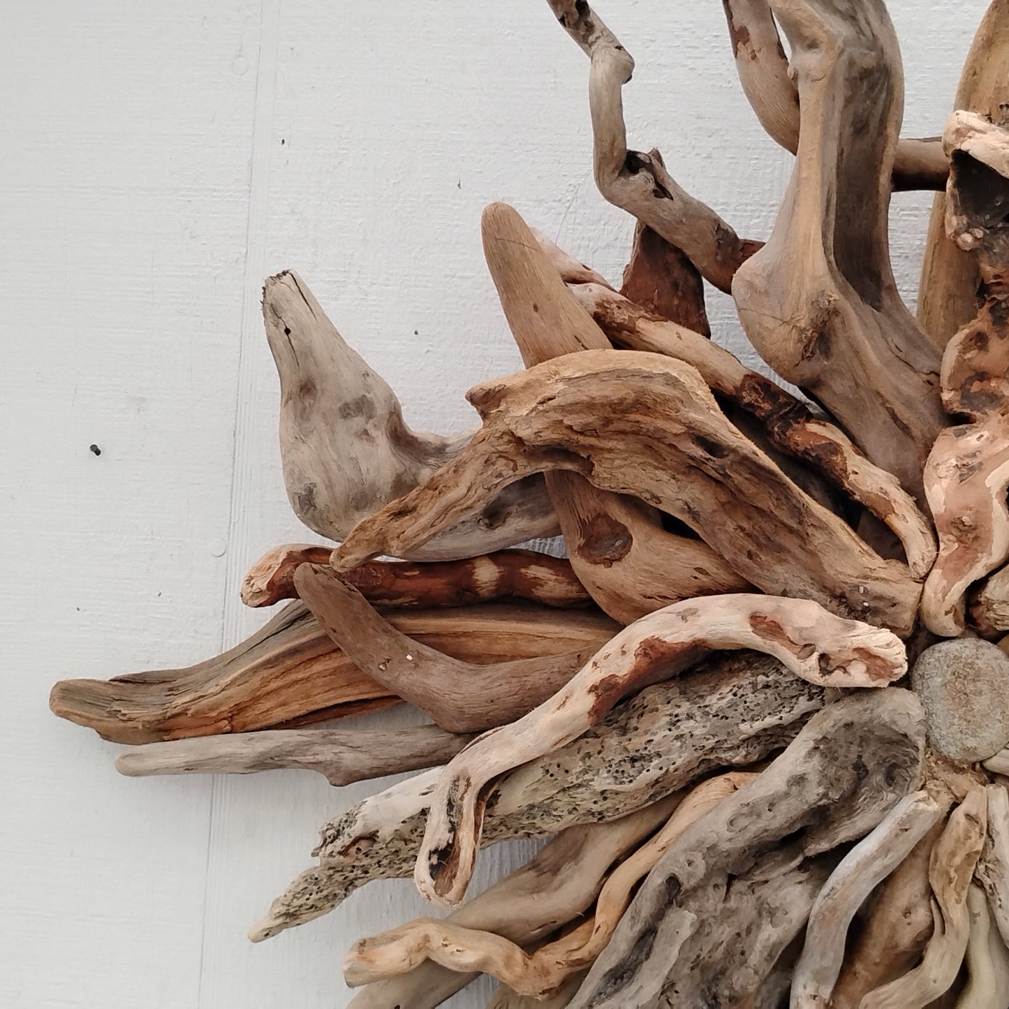 Driftwood Art Sunburst Rustic Wall Hanging