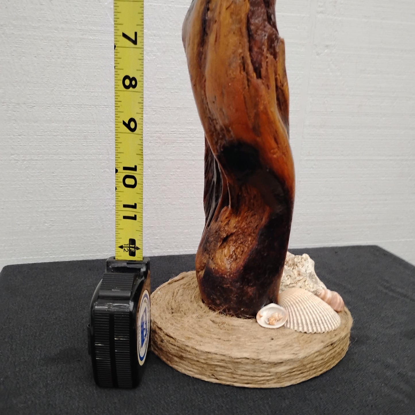 Small Mantel Sculpture Handmade With Driftwood And Beach Shells