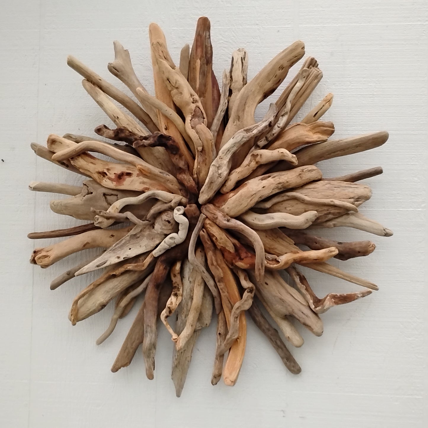 Natural Driftwood Art Starburst Wall Hanging