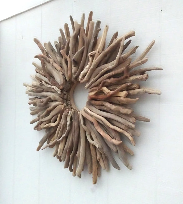 Large Driftwood Wreath Wall Sculpture