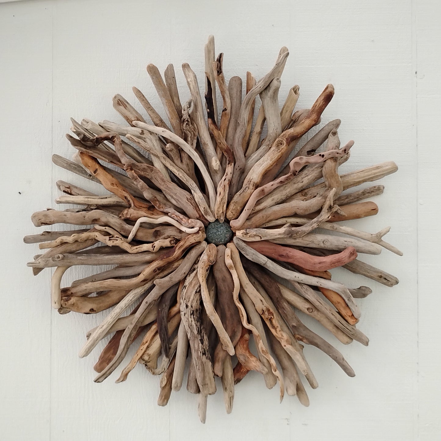 Driftwood Starburst Sculpture Natural Rustic Wood Wall Decor