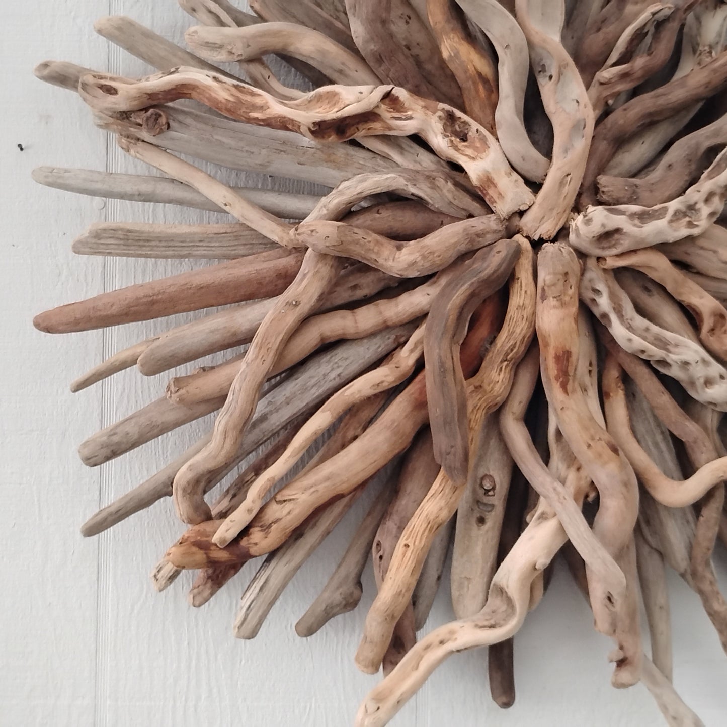 Driftwood Art Round Wall Sculpture