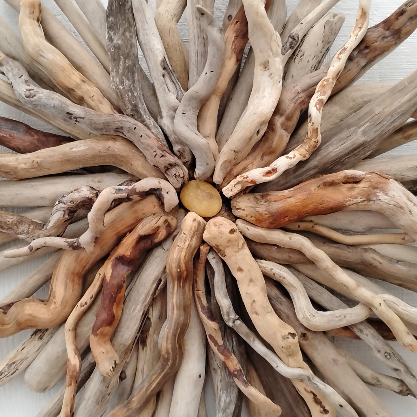 Driftwood Art Round Wall Sculpture