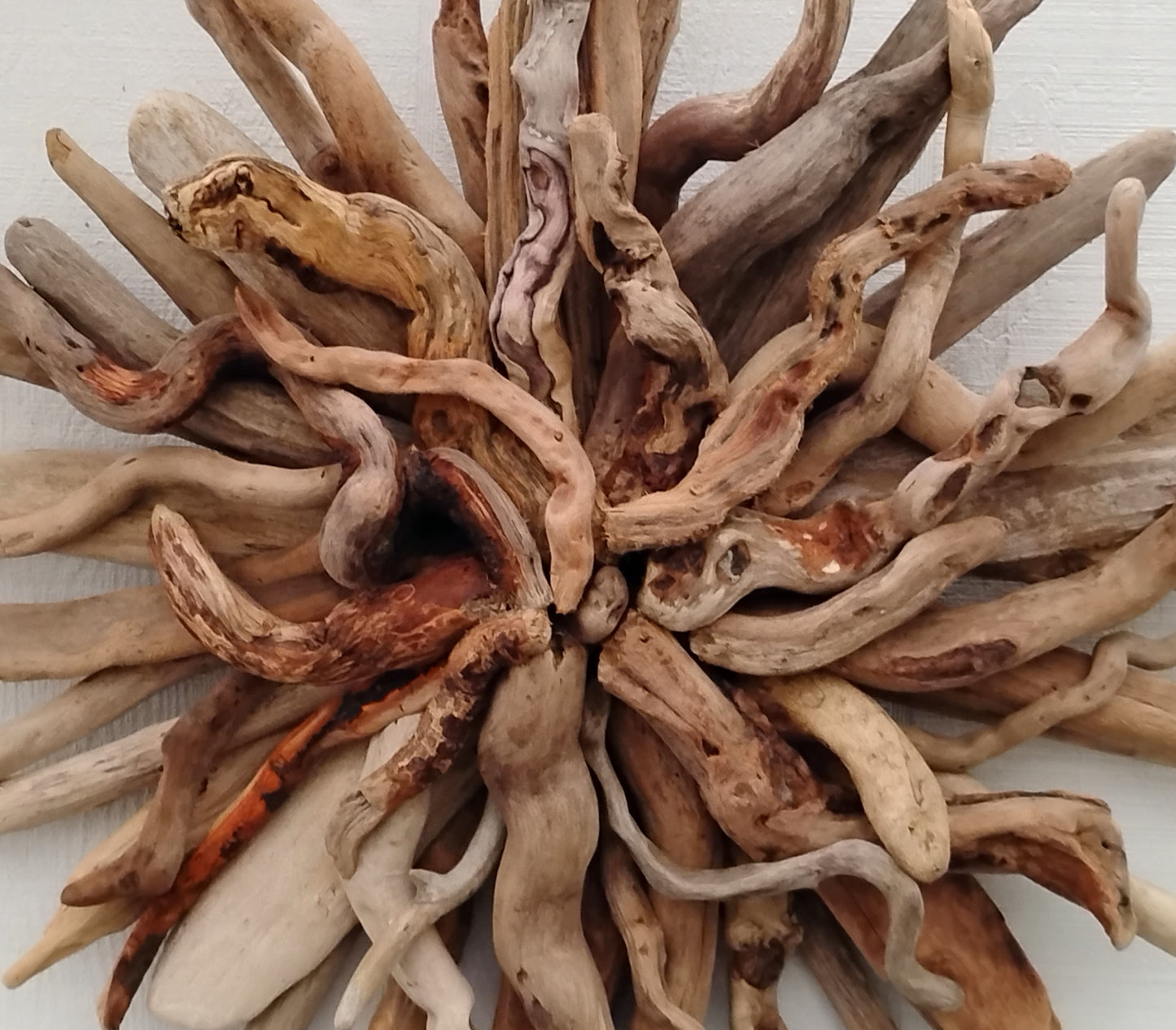 Driftwood Starburst Round Driftwood Wall Hanging