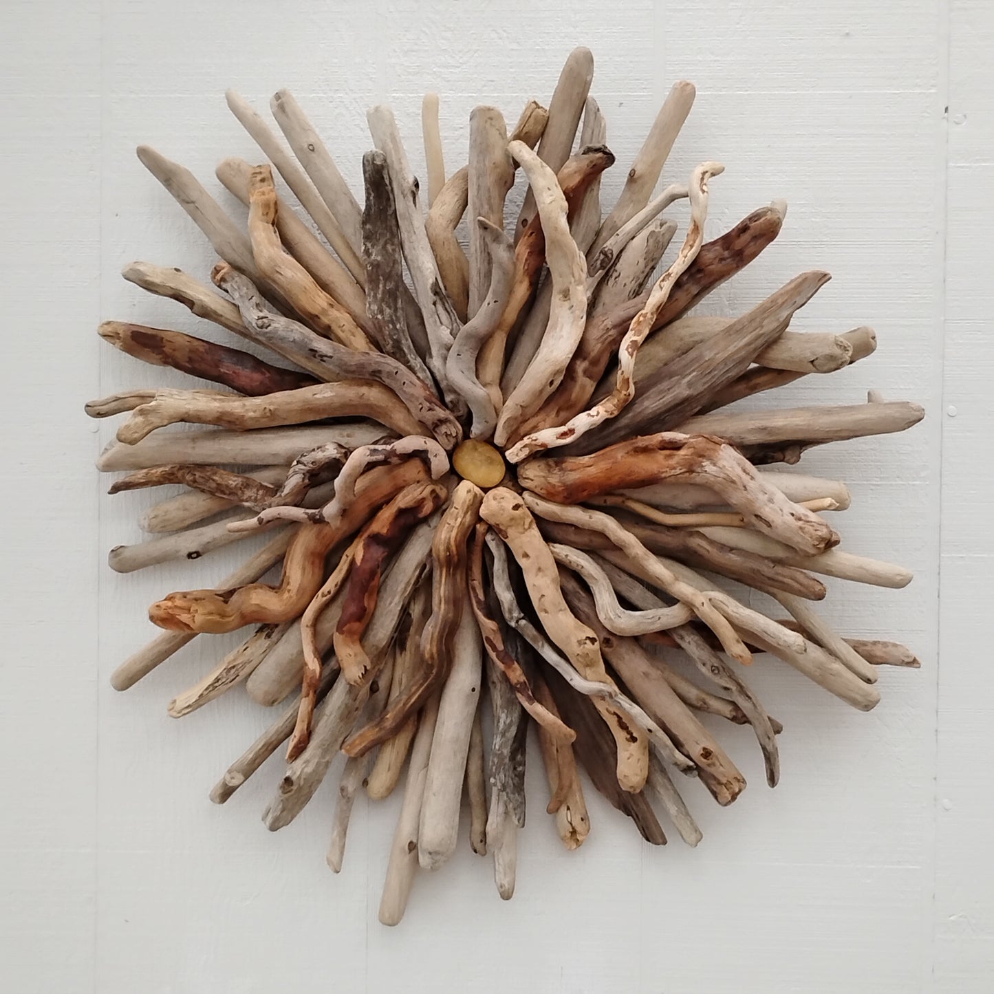 Driftwood Art Round Wall Sculpture
