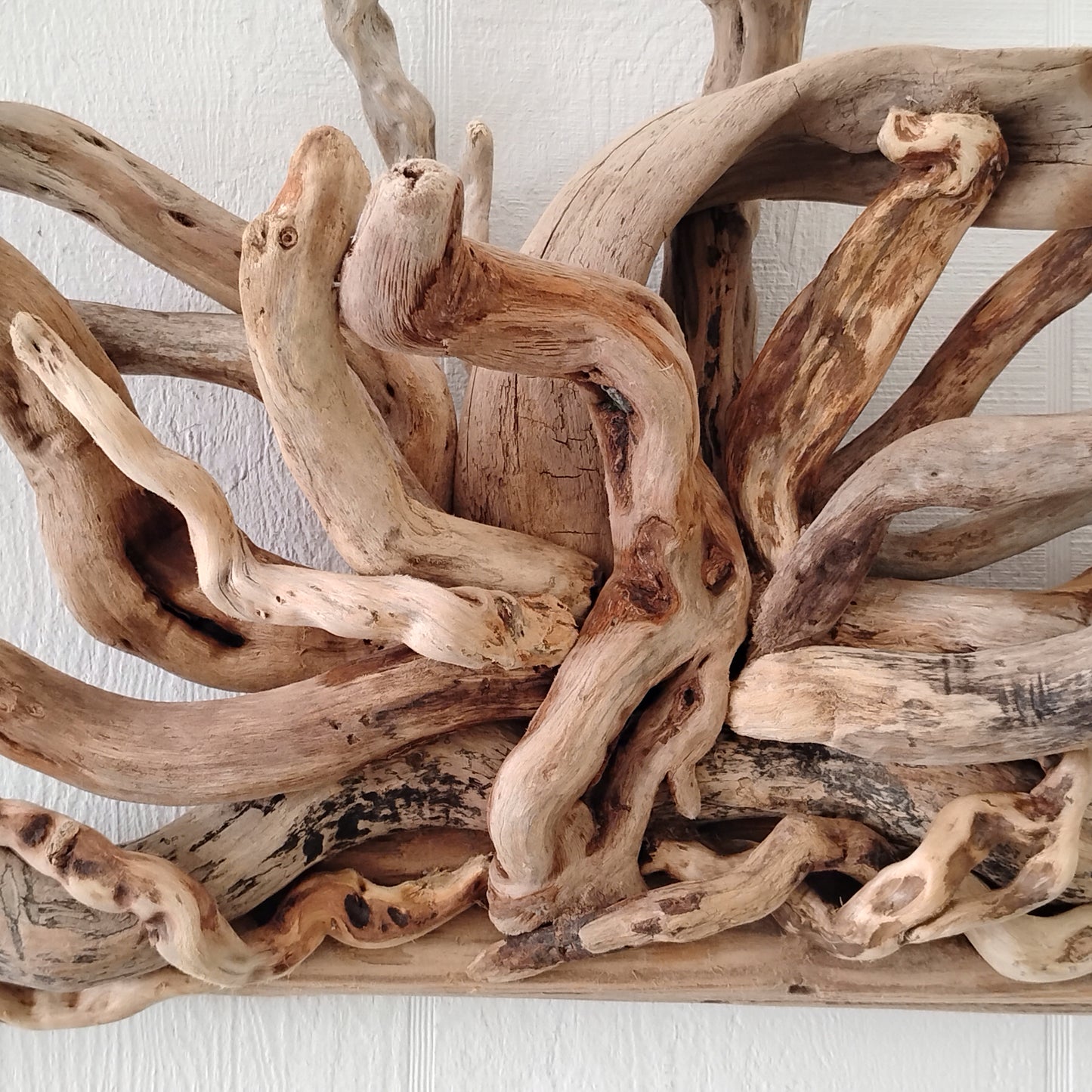 Large Driftwood Starburst Sculpture Natural Rustic Wood Wall Decor