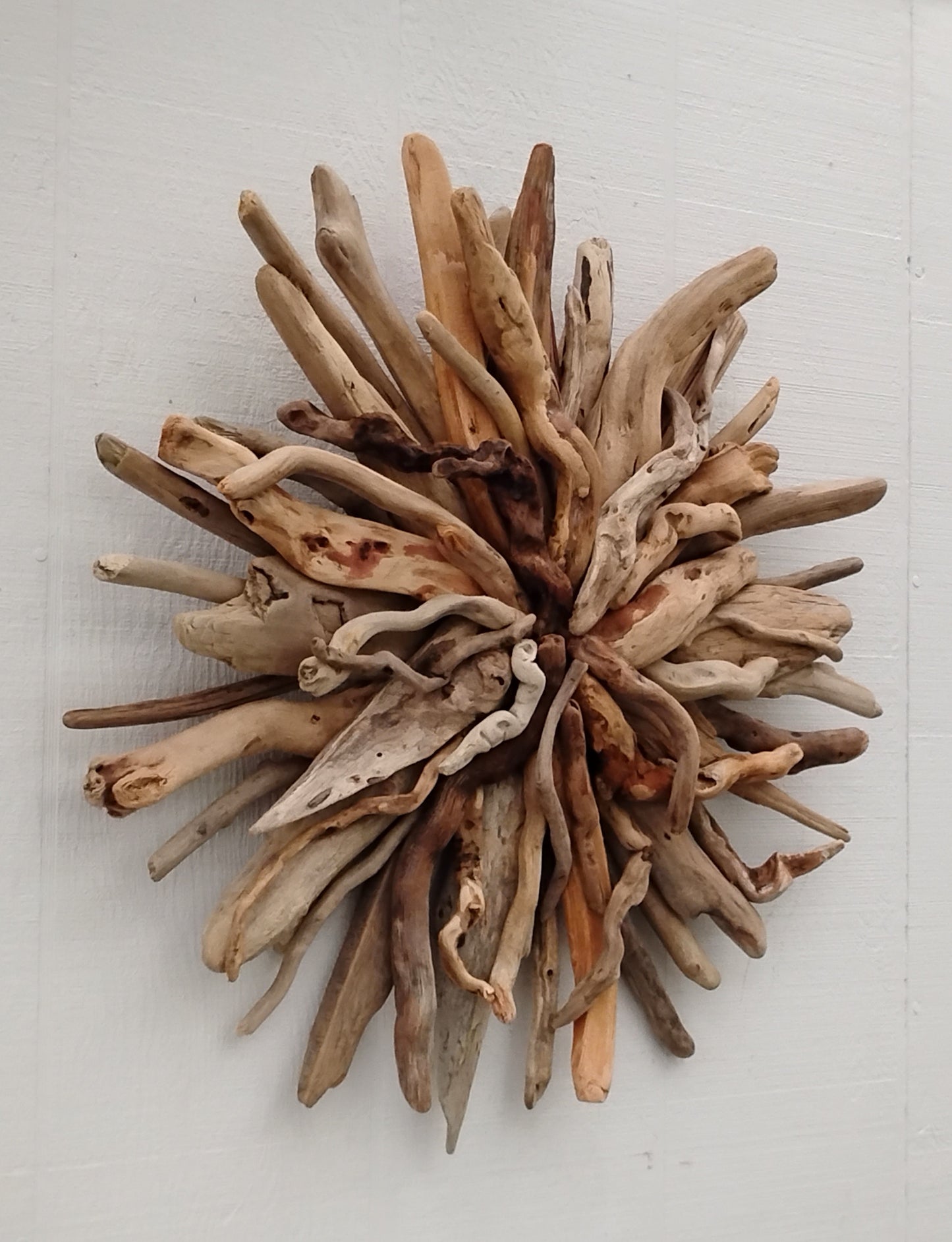 Natural Driftwood Art Starburst Wall Hanging