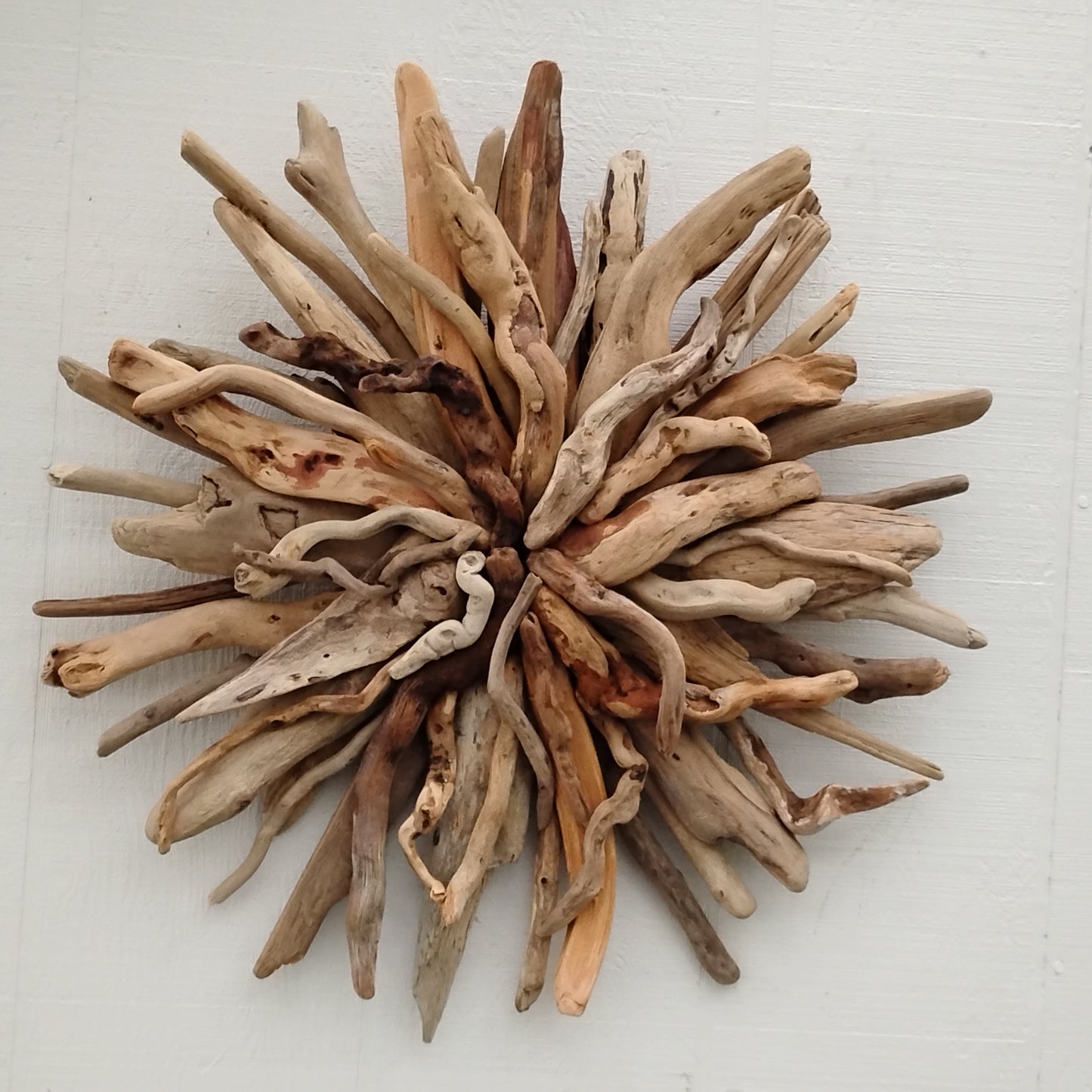 Natural Driftwood Art Starburst Wall Hanging