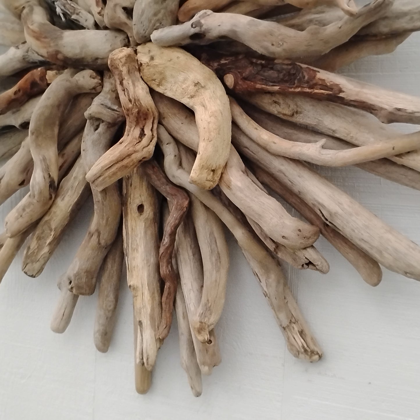 Driftwood Starburst Round Driftwood Wall Hanging