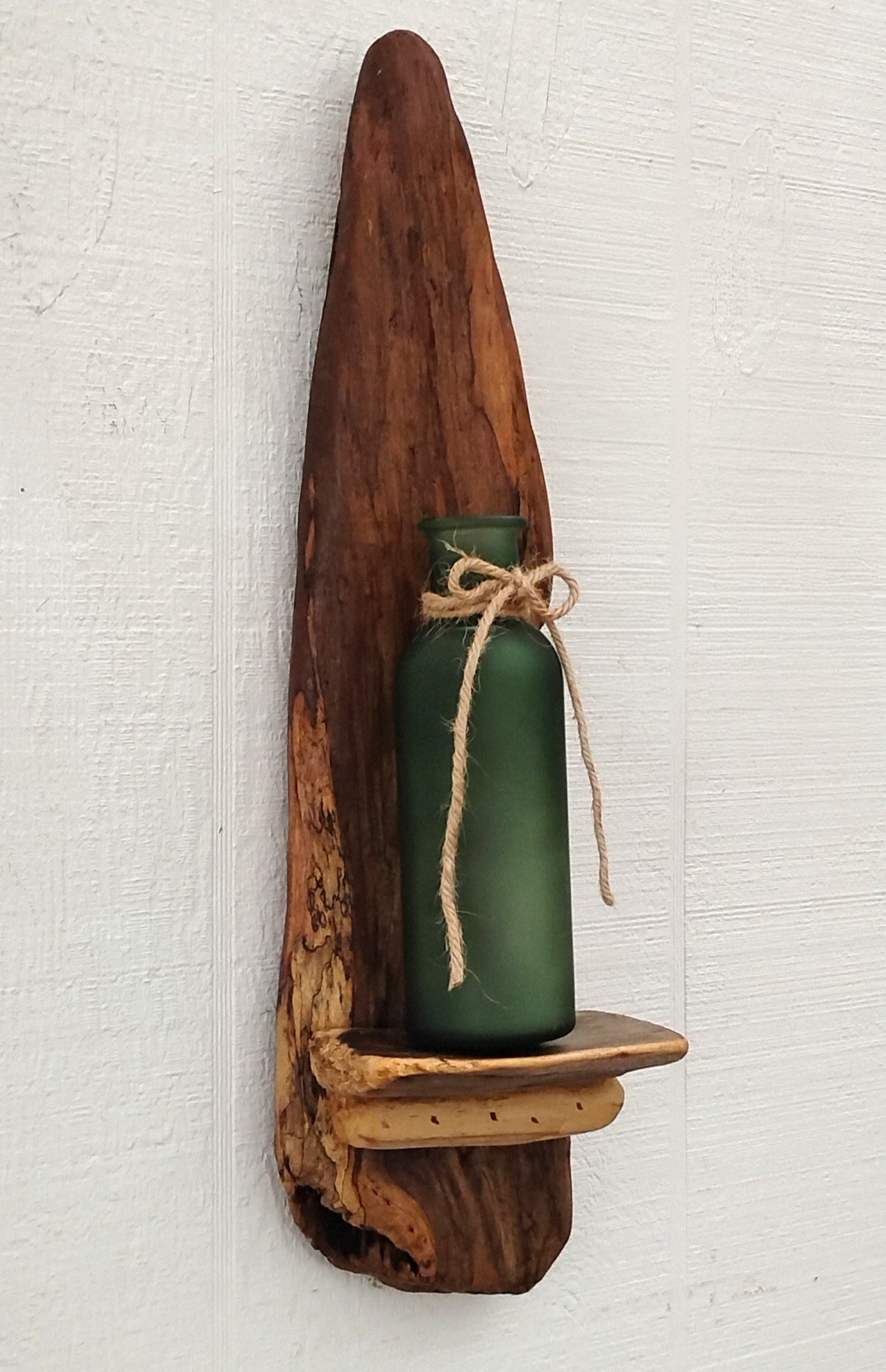 Rustic Driftwood Art Flower Vase /Air Plant Bottle Vase