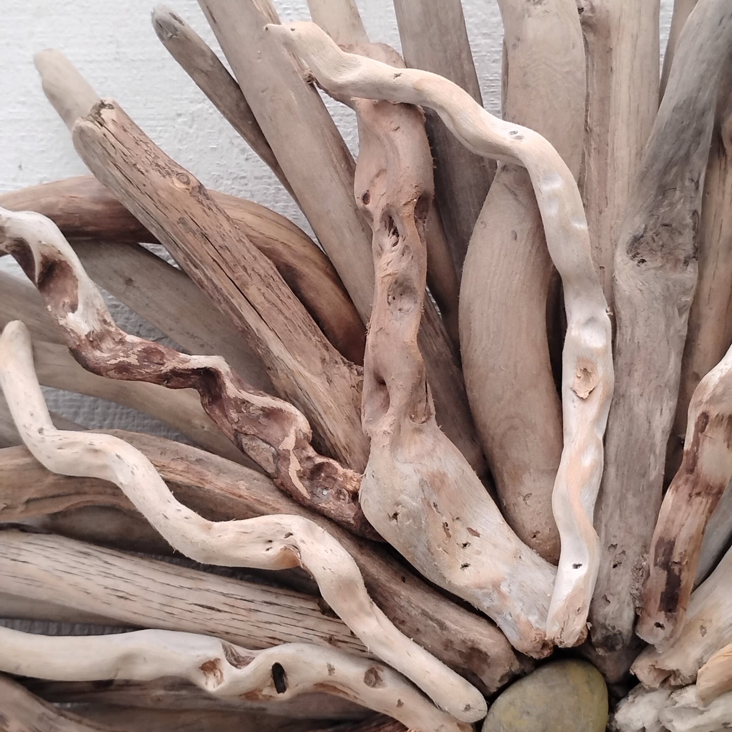 Driftwood Art Round Wall Sculpture