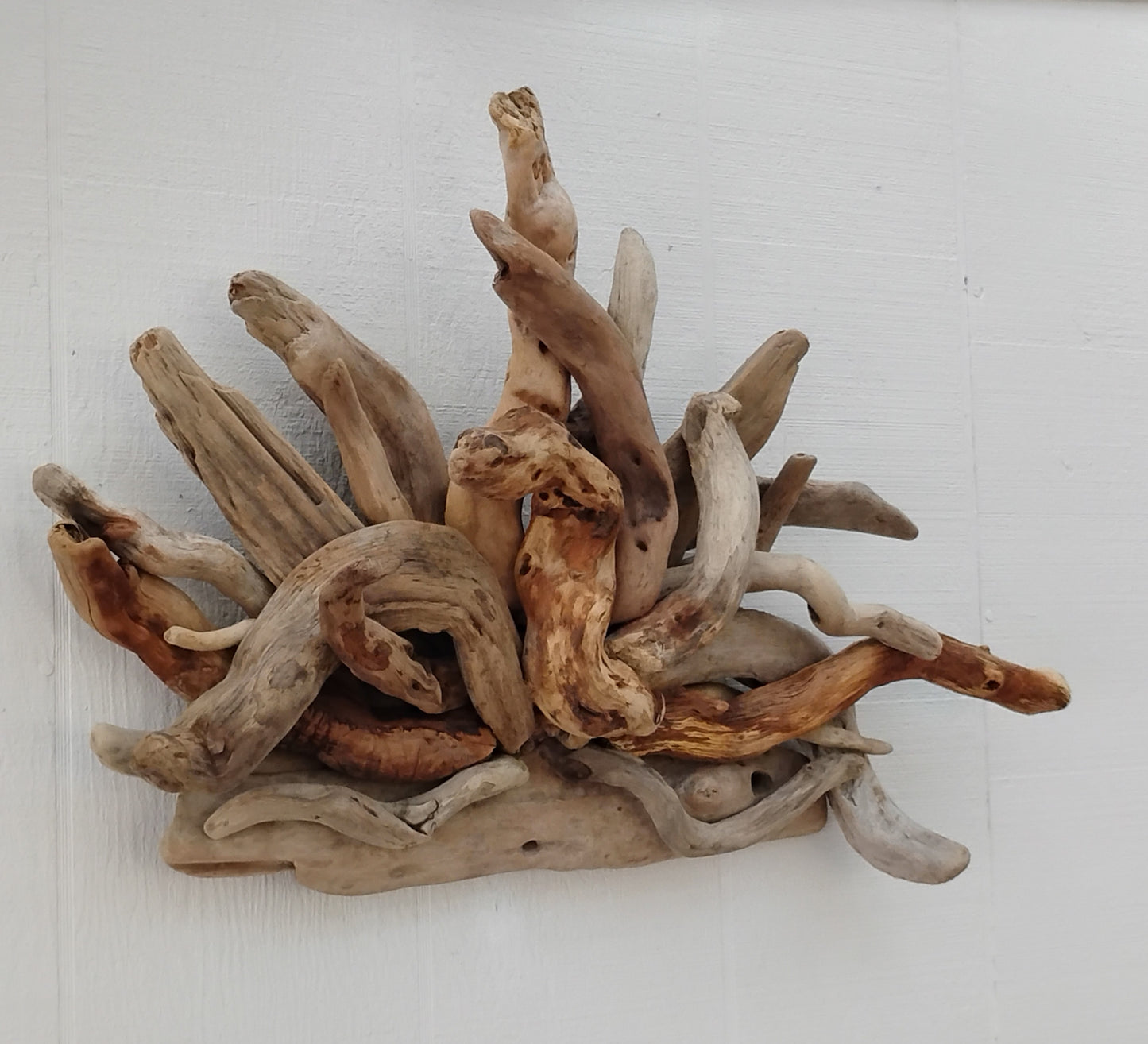 Driftwood Wall Sculpture Abstract Rustic Room Decor