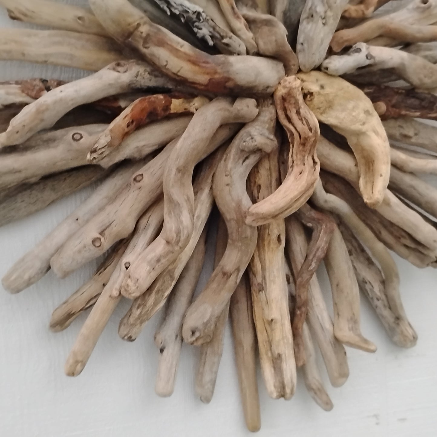 Driftwood Starburst Round Driftwood Wall Hanging