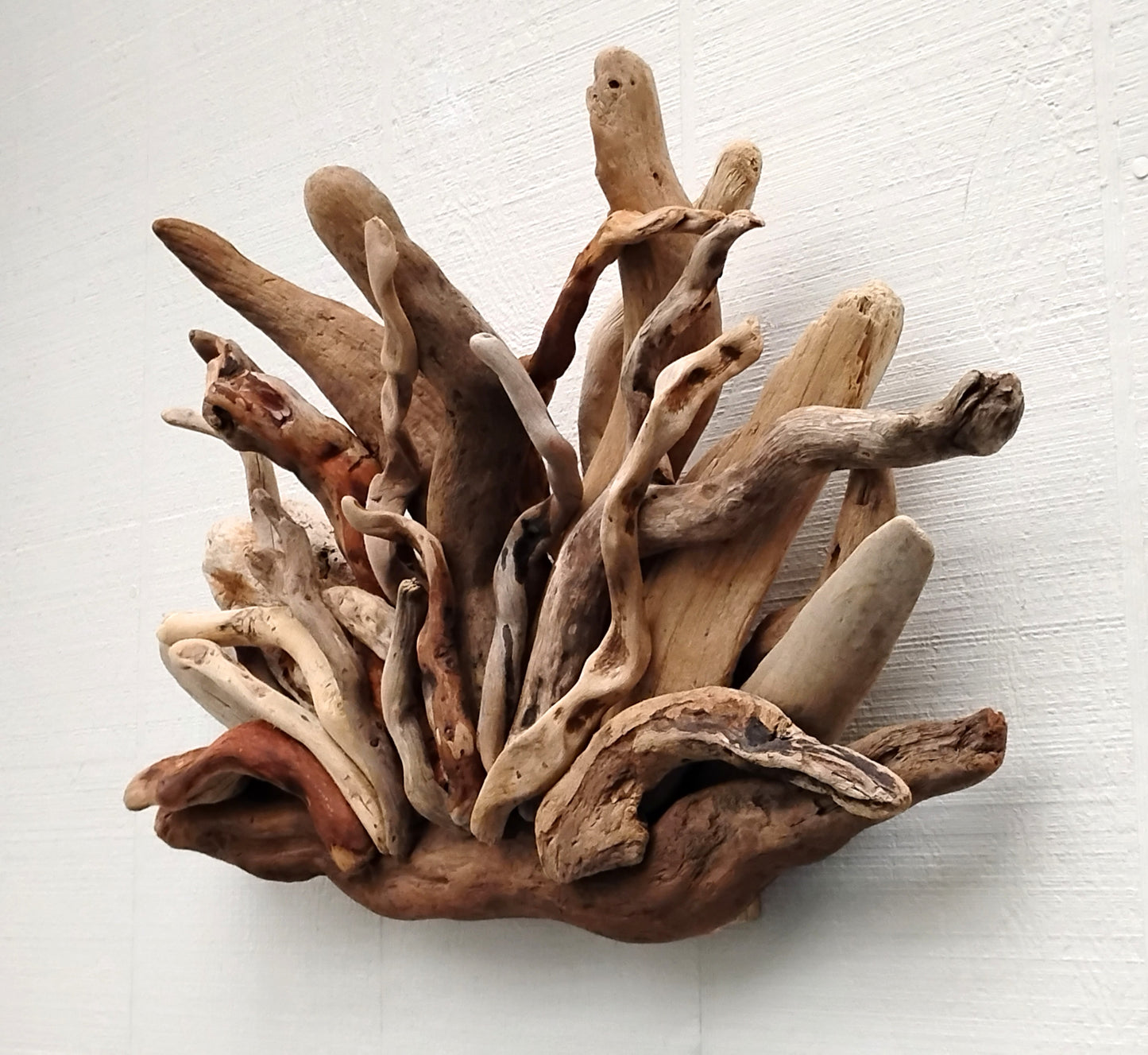 Rustic Fireplace Mantel Driftwood Art Abstract Wall Sculpture