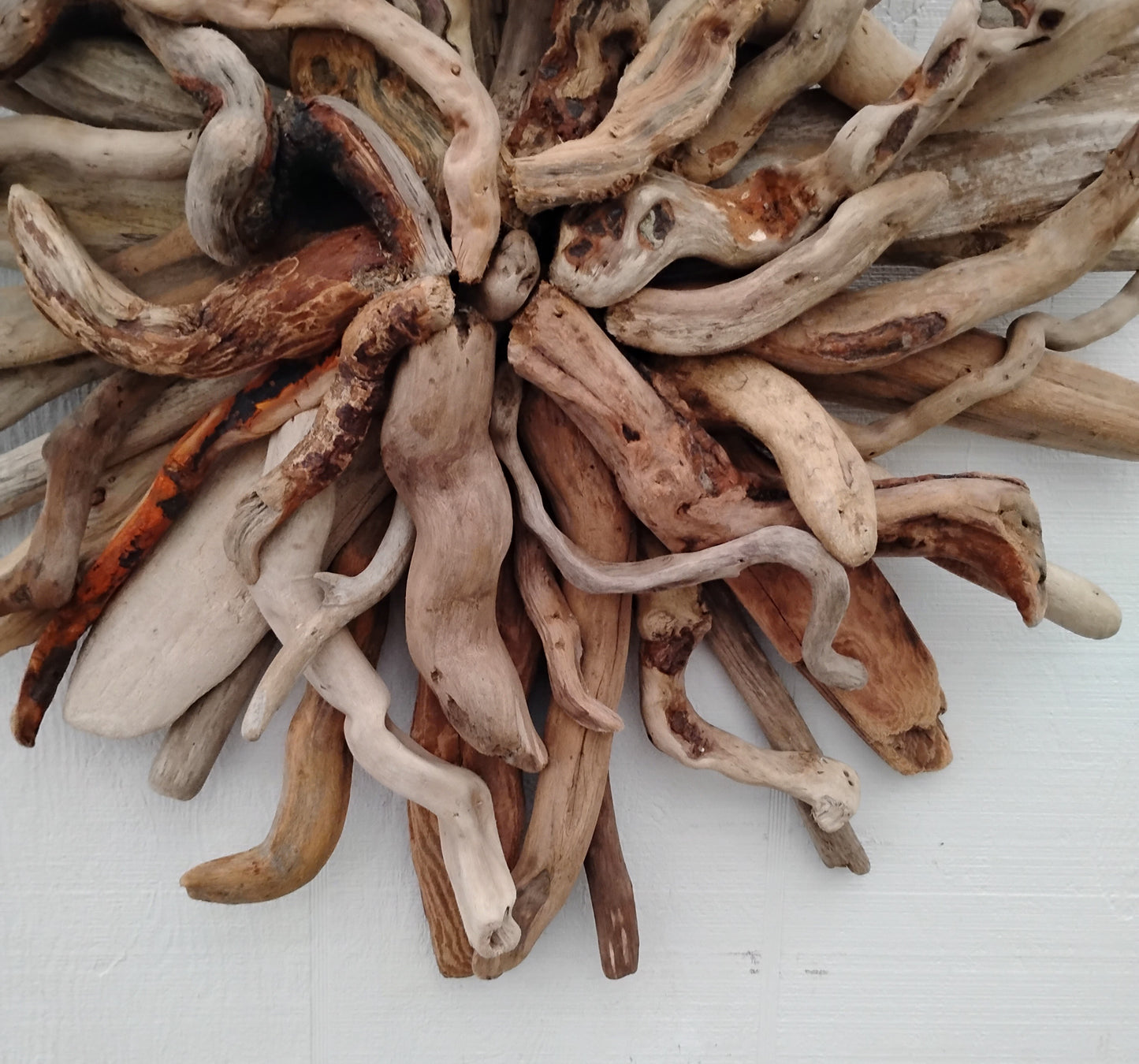 Driftwood Starburst Round Driftwood Wall Hanging