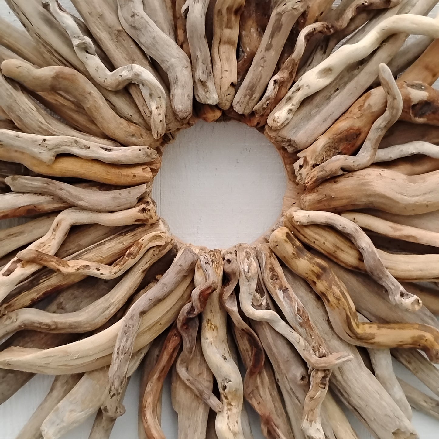 Large Driftwood Wreath Oregon Driftwood Art Rustic Mantel Decor (28 inches)
