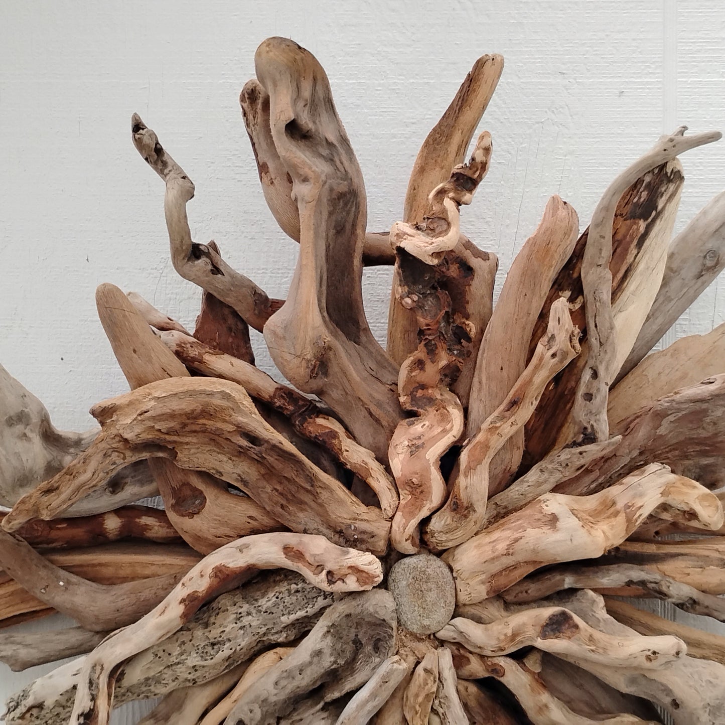 Driftwood Art Sunburst Rustic Wall Hanging