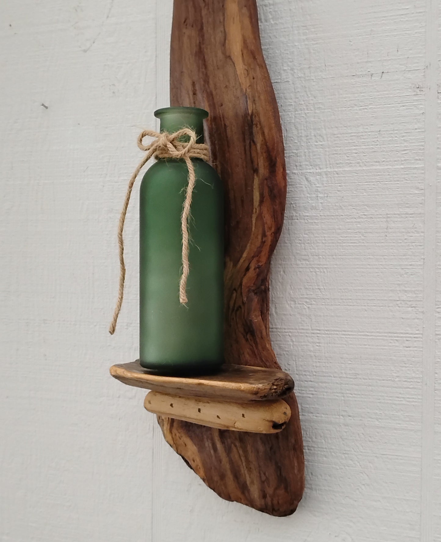 Rustic Driftwood Art Flower Vase /Air Plant Bottle Vase