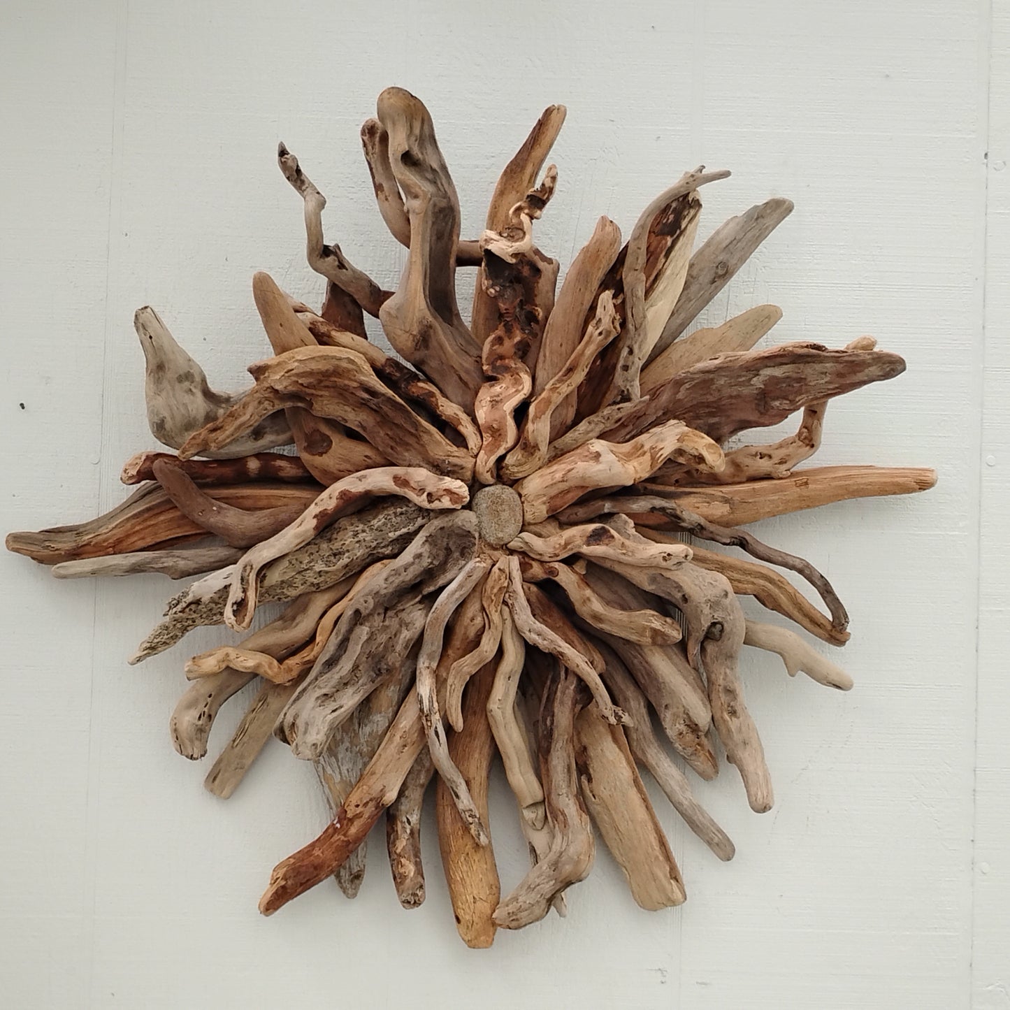 Driftwood Art Sunburst Rustic Wall Hanging