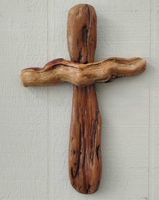 Natural Driftwood Wall Cross