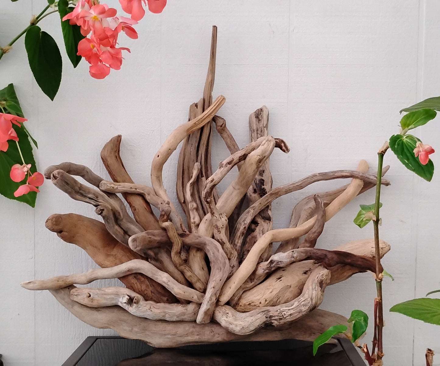 Rustic Driftwood Art Mantel Sculpture