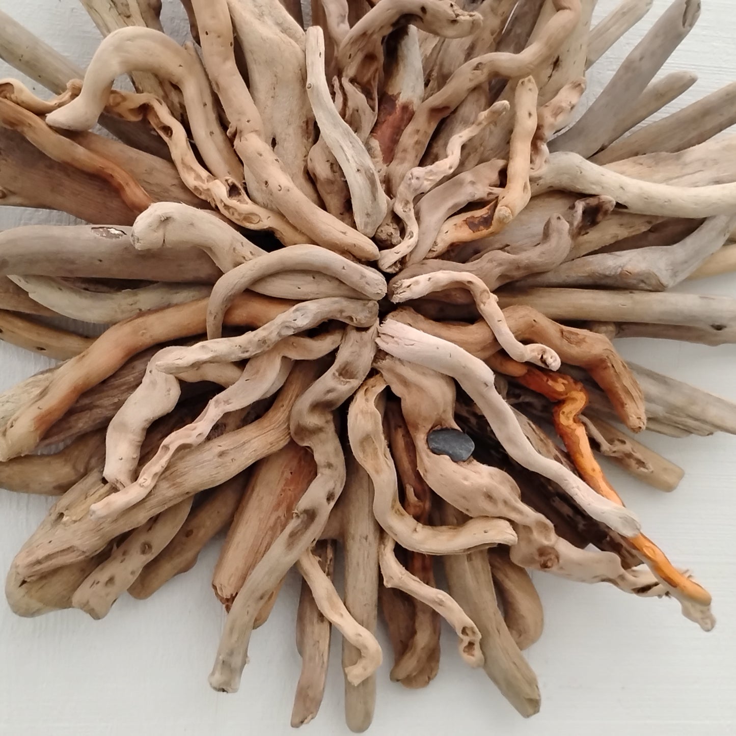Natural Driftwood Art Starburst Wall Hanging