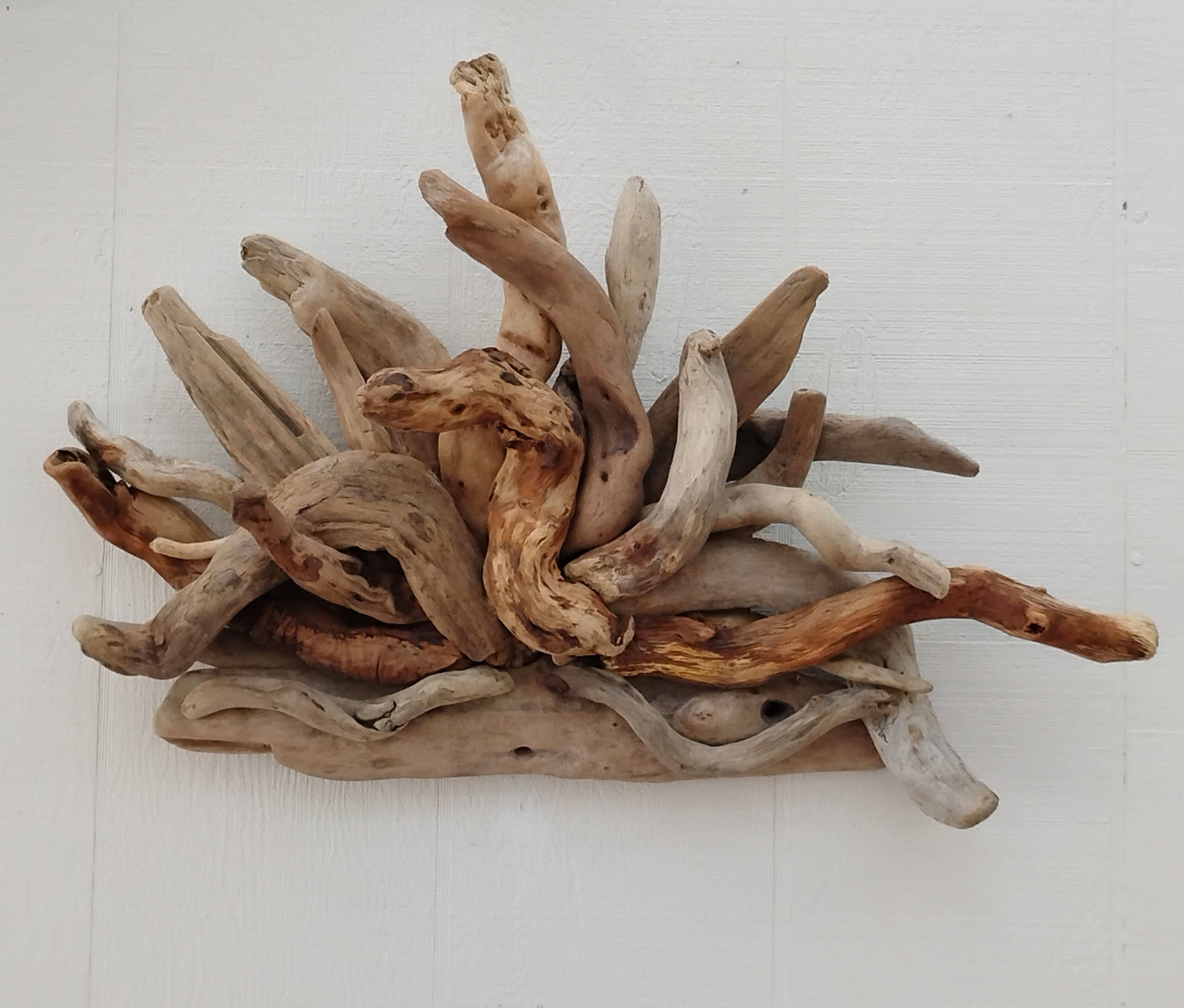 Driftwood Wall Sculpture Abstract Rustic Room Decor