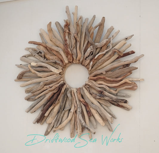 Large Natural Driftwood Starburst Wreath