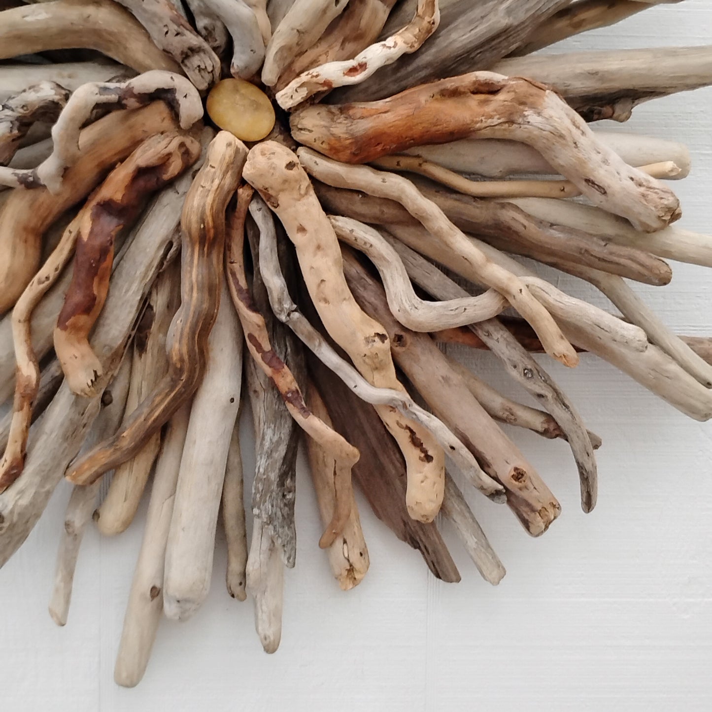 Driftwood Art Round Wall Sculpture