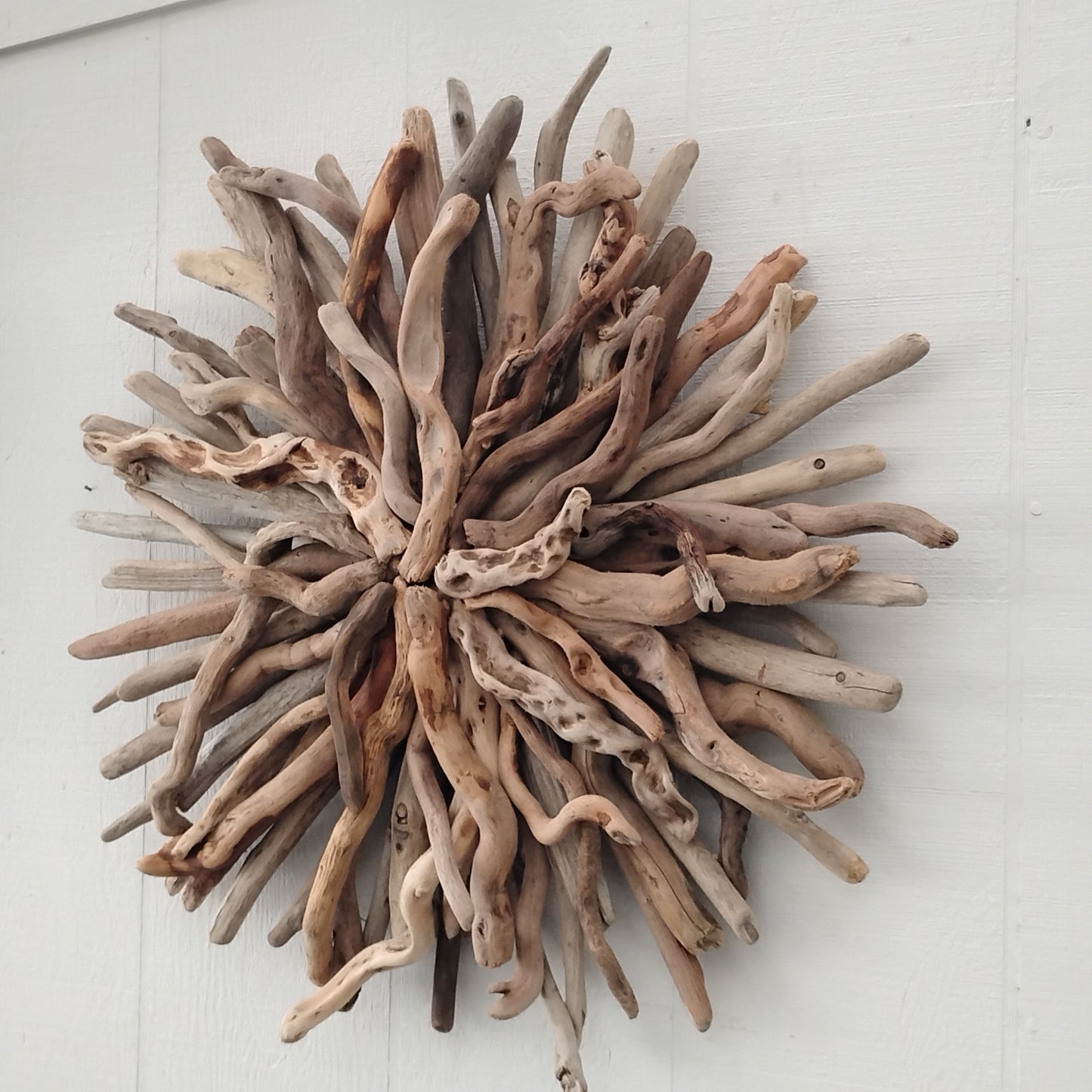 Driftwood Art Round Wall Sculpture