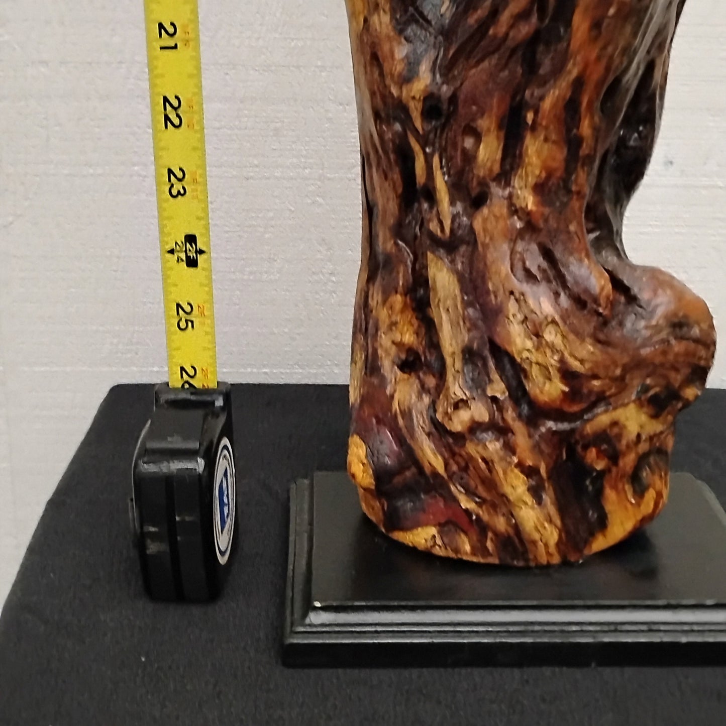 Driftwood Floor Sculpture Dark Wood Room Decor Statement Piece