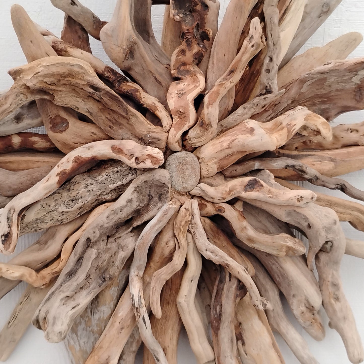 Driftwood Art Sunburst Rustic Wall Hanging