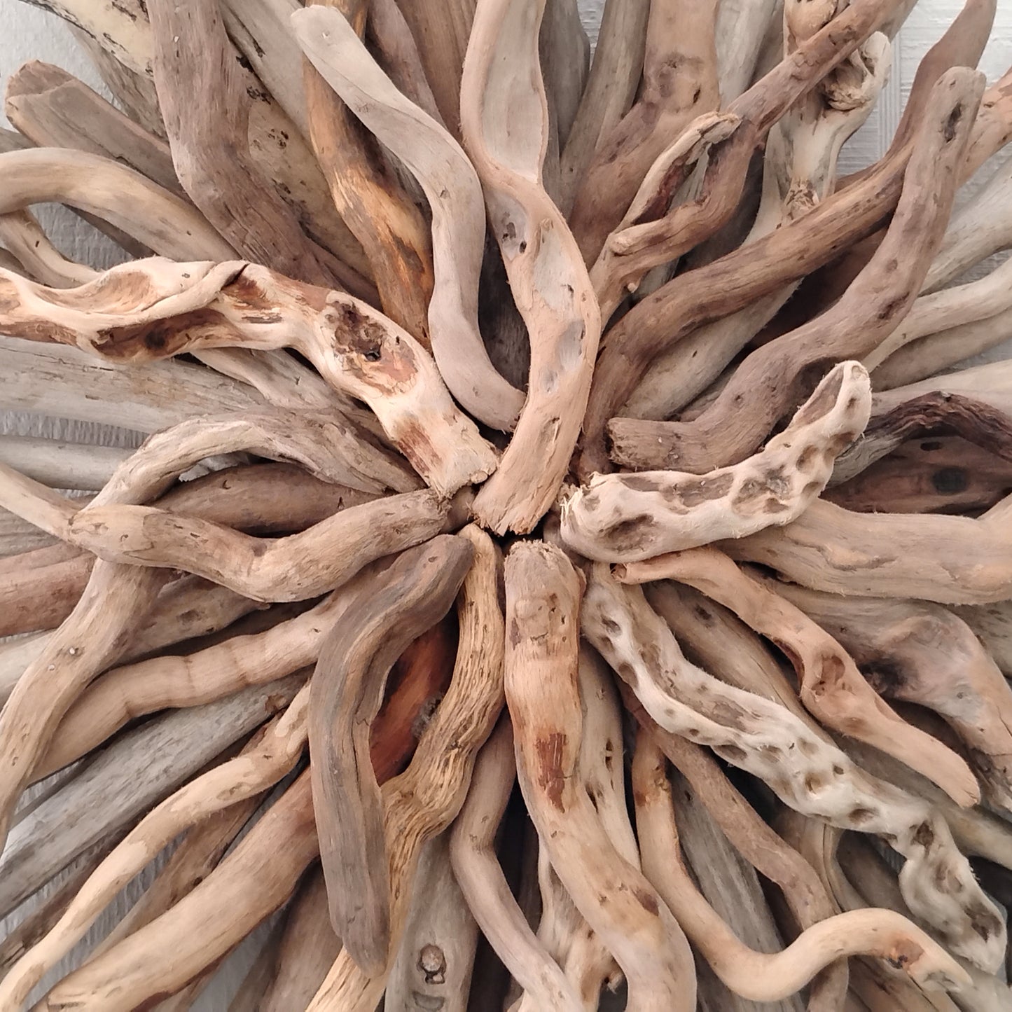 Driftwood Art Round Wall Sculpture