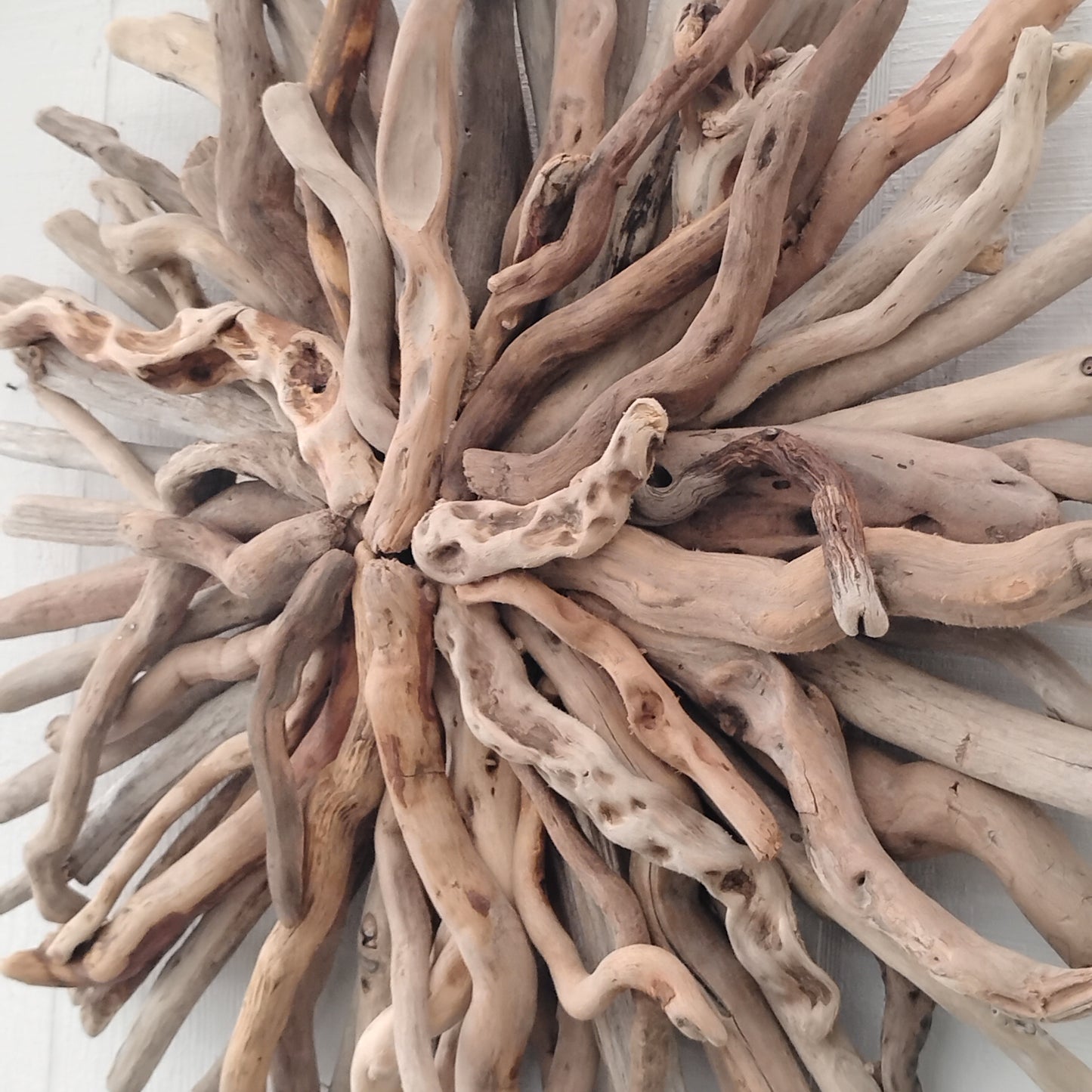 Driftwood Art Round Wall Sculpture