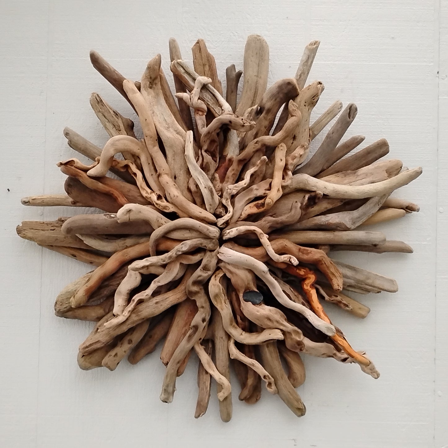 Natural Driftwood Art Starburst Wall Hanging