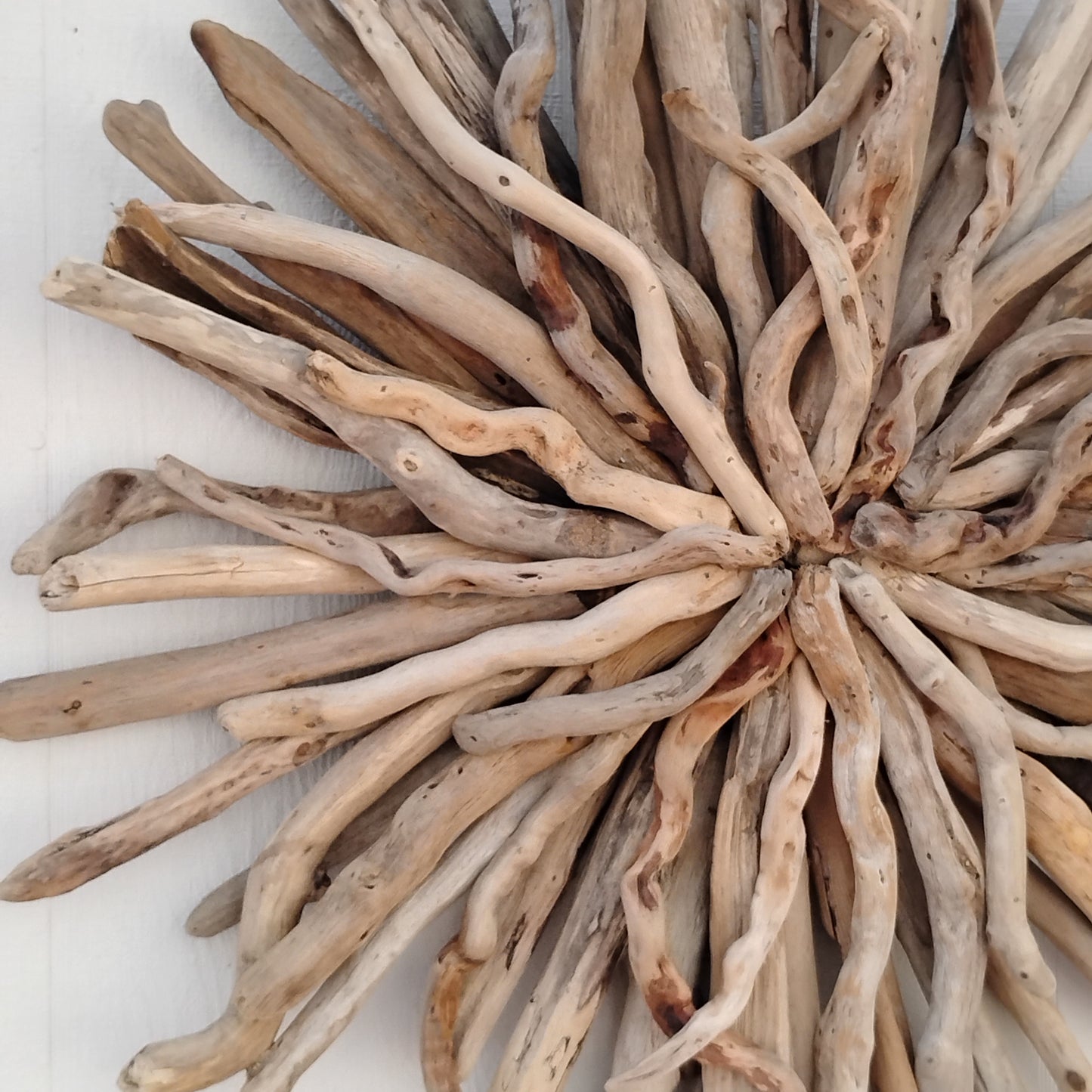 Natural Driftwood Art Starburst Wall Hanging