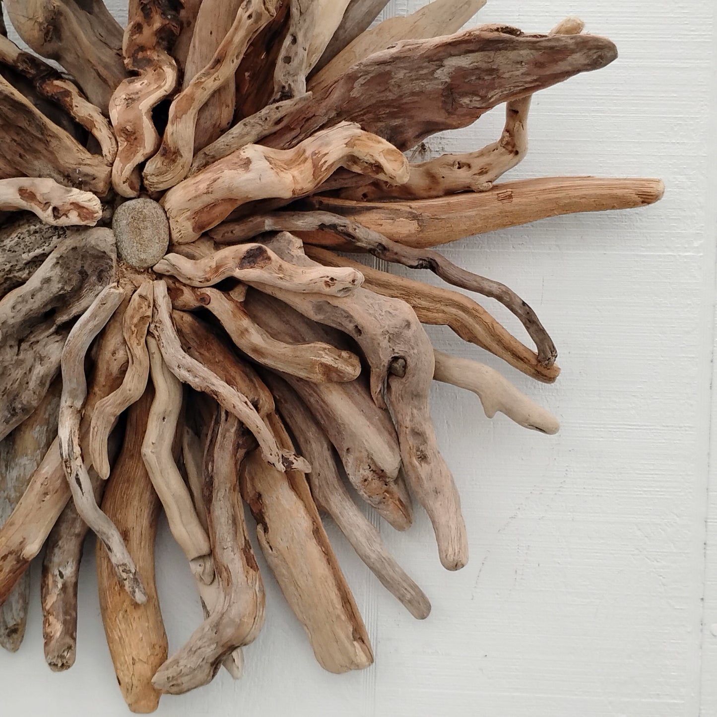 Driftwood Art Sunburst Rustic Wall Hanging