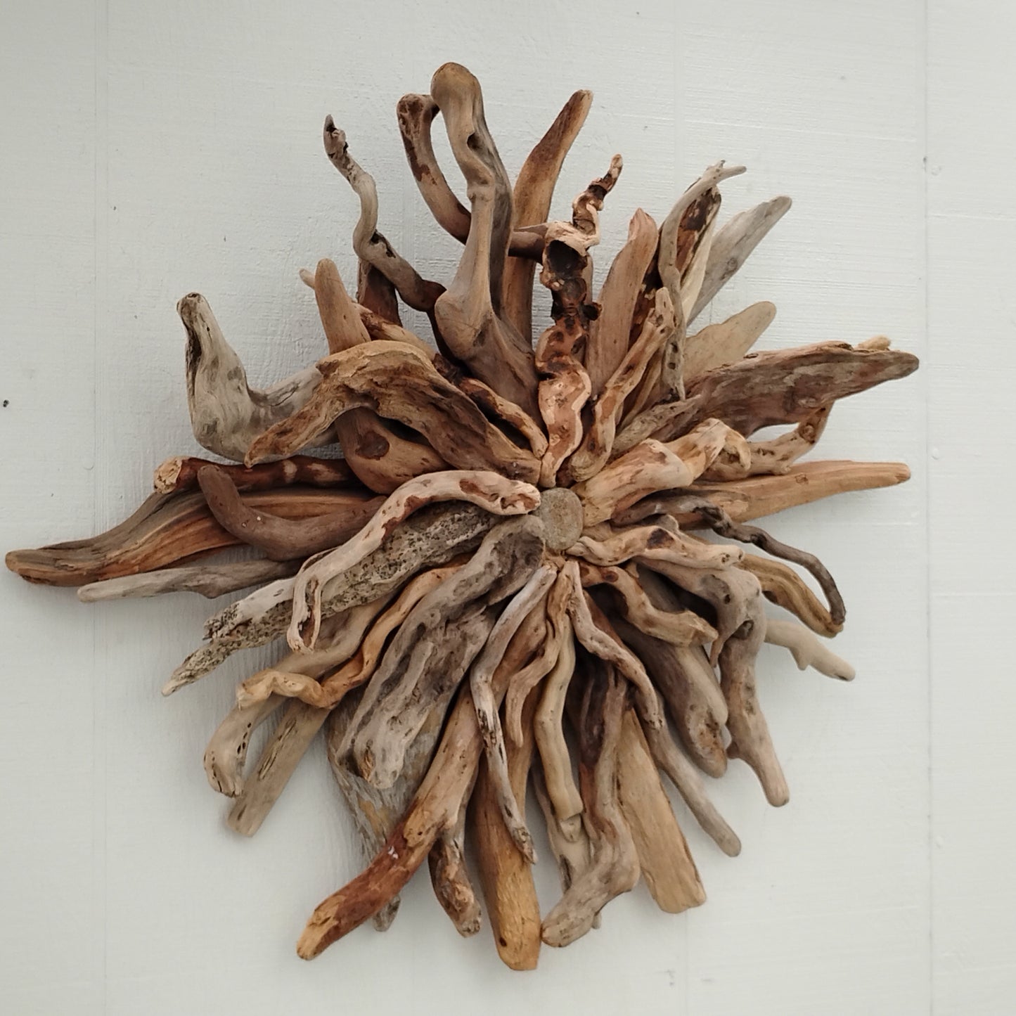 Driftwood Art Sunburst Rustic Wall Hanging