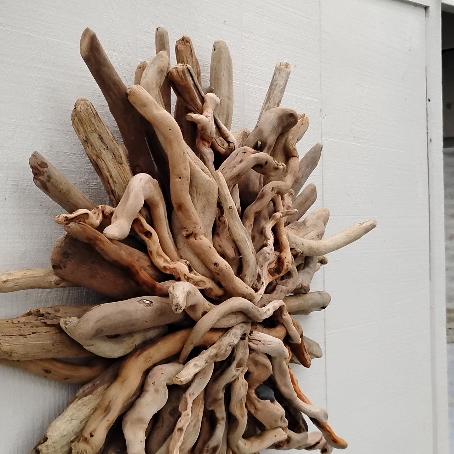 Natural Driftwood Art Starburst Wall Hanging