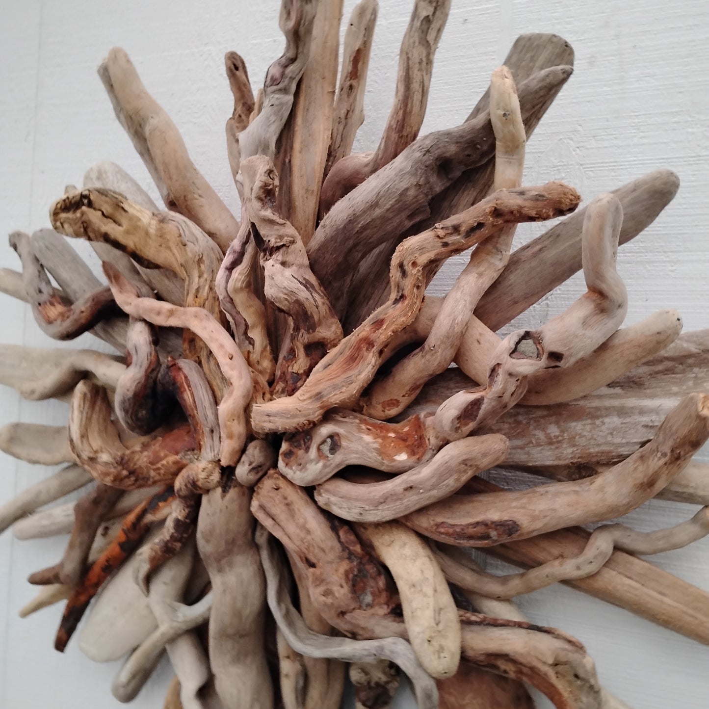 Driftwood Starburst Round Driftwood Wall Hanging