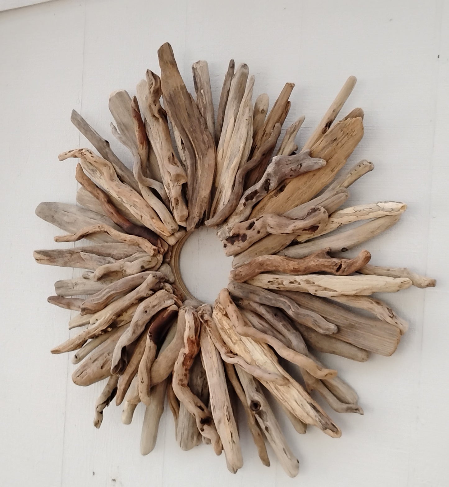Large Driftwood Wreath Oregon Made Handcrafted Beach Cottage Wall Art