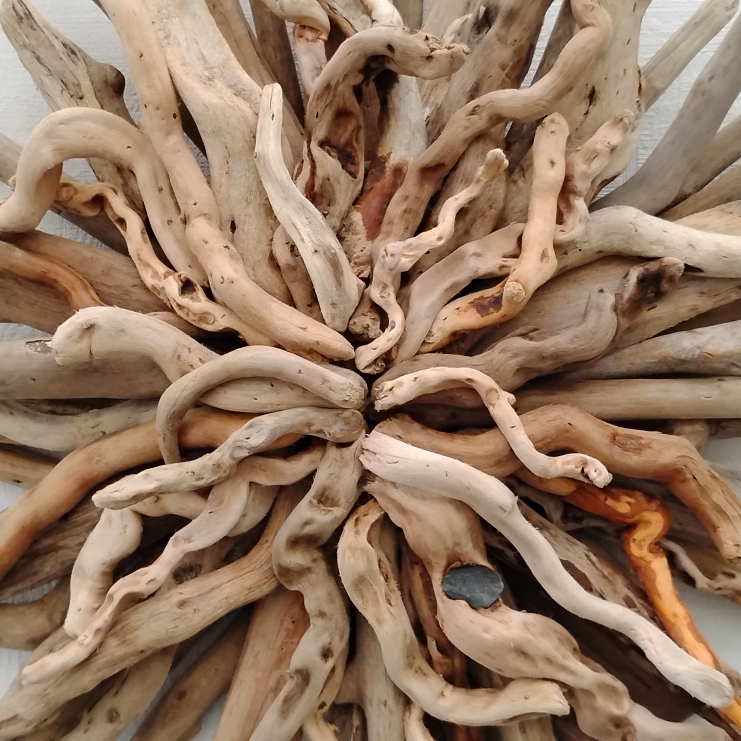 Natural Driftwood Art Starburst Wall Hanging