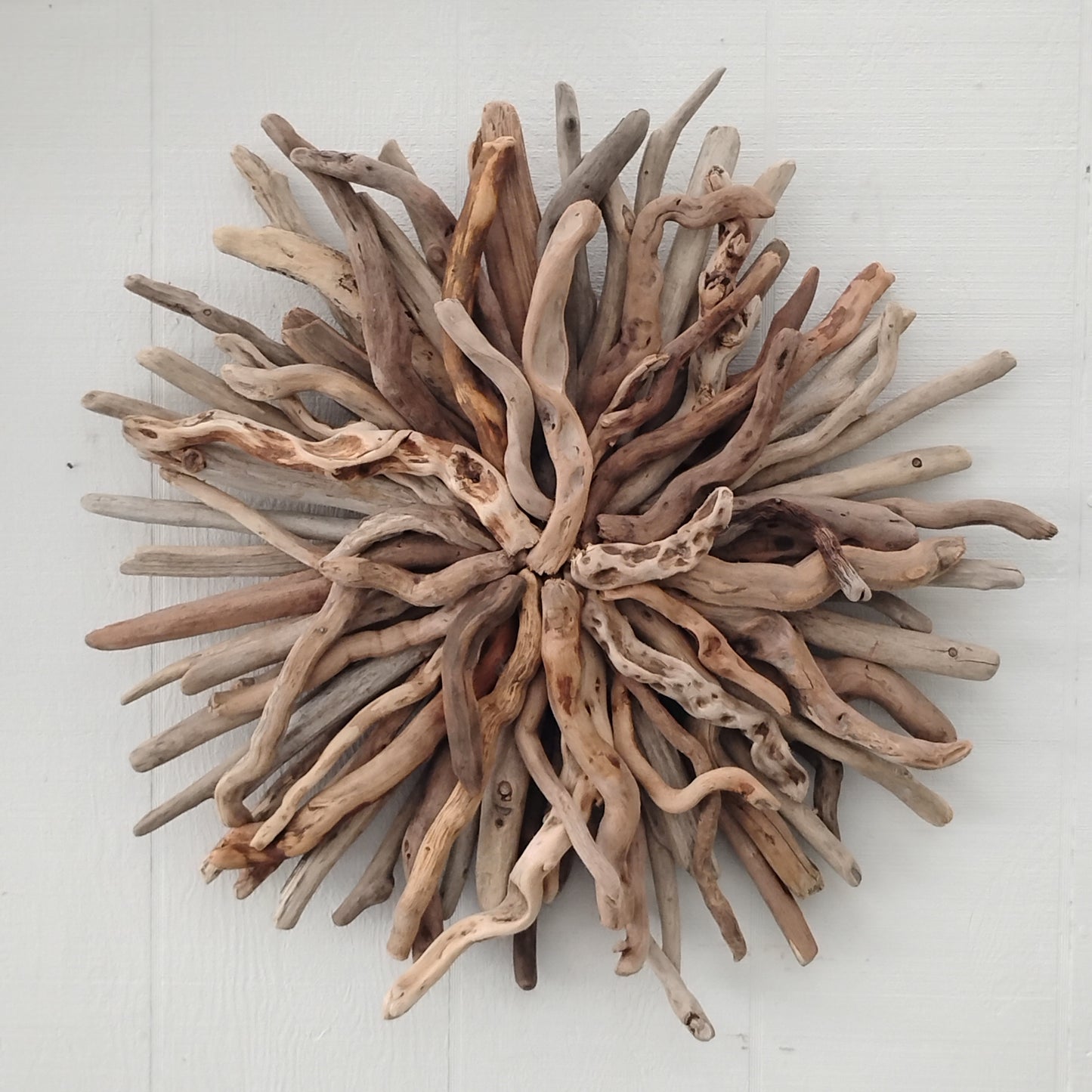 Driftwood Art Round Wall Sculpture
