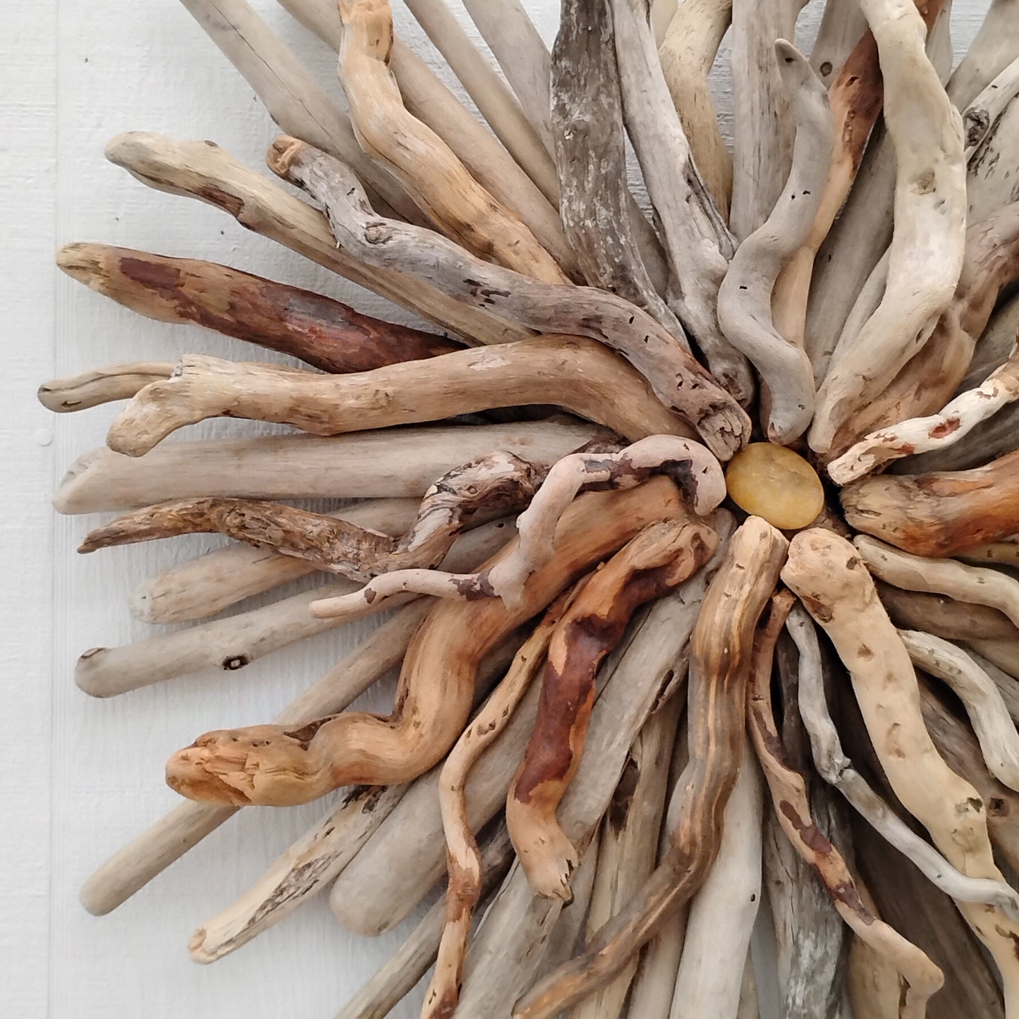 Driftwood Art Round Wall Sculpture