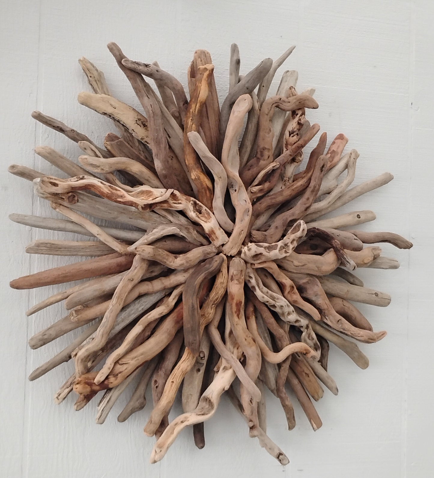 Driftwood Art Round Wall Sculpture