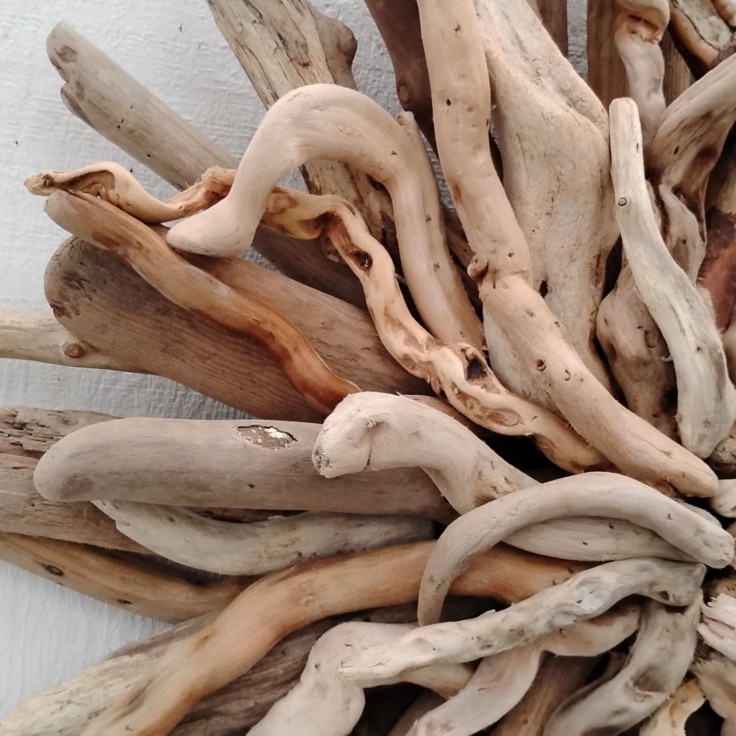 Natural Driftwood Art Starburst Wall Hanging