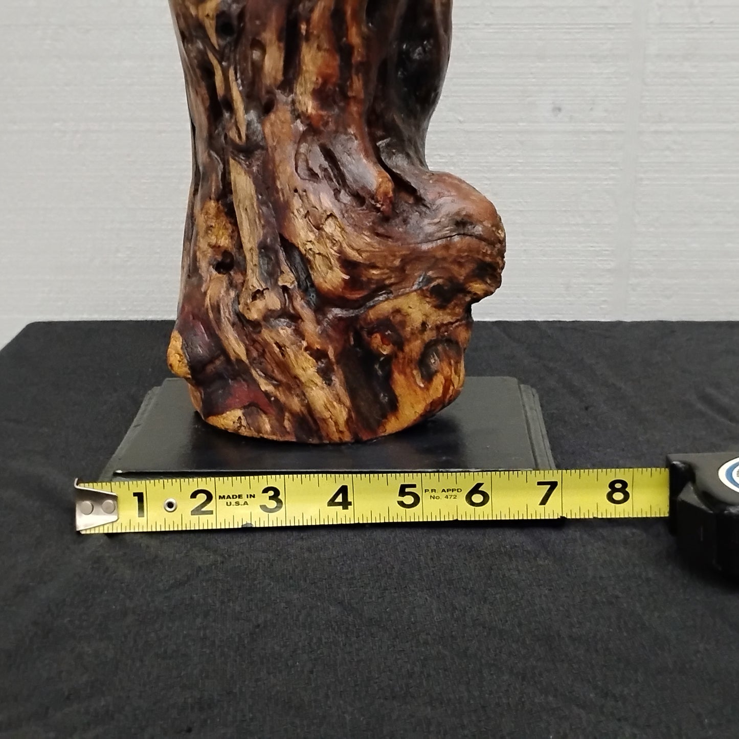 Driftwood Floor Sculpture Dark Wood Room Decor Statement Piece