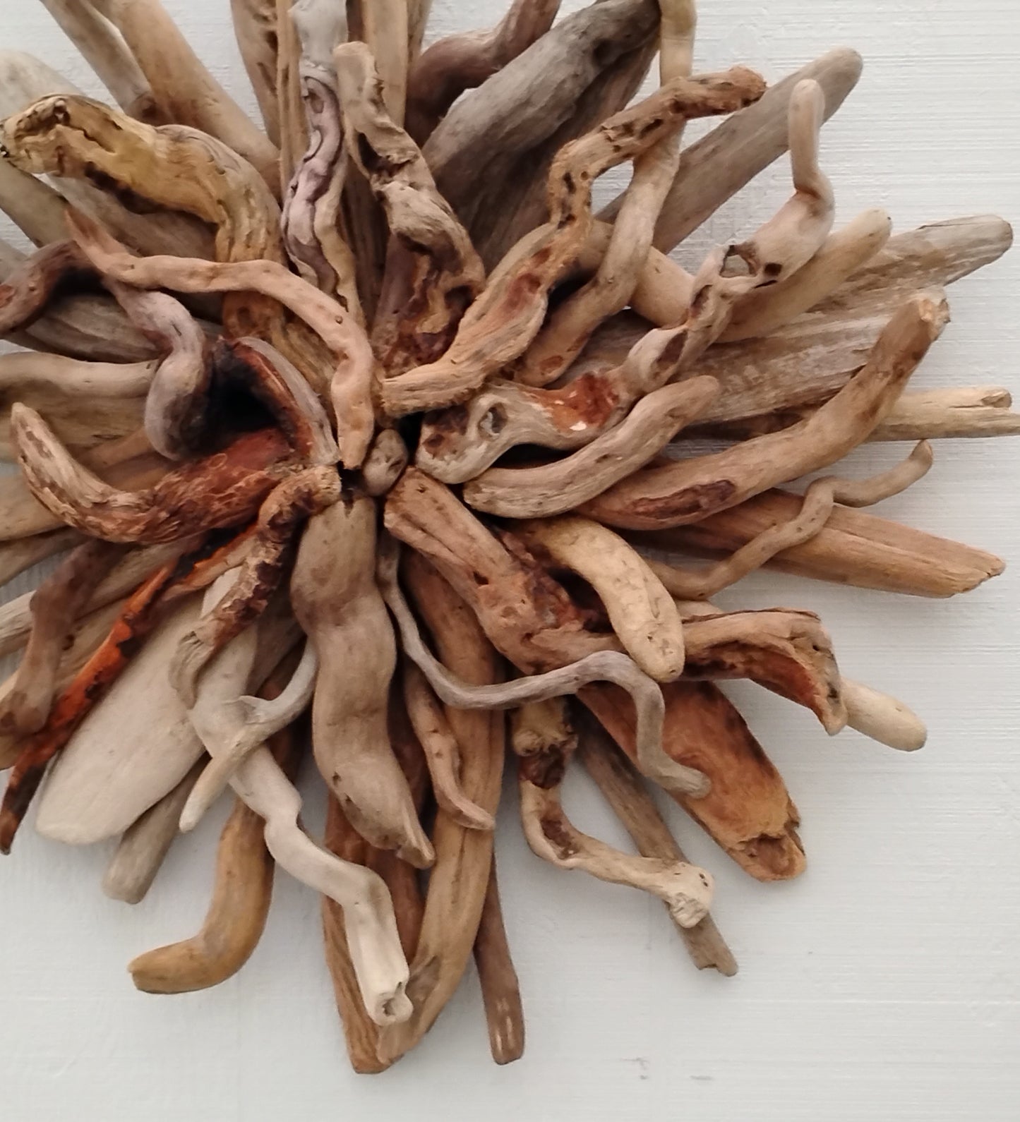 Driftwood Starburst Round Driftwood Wall Hanging